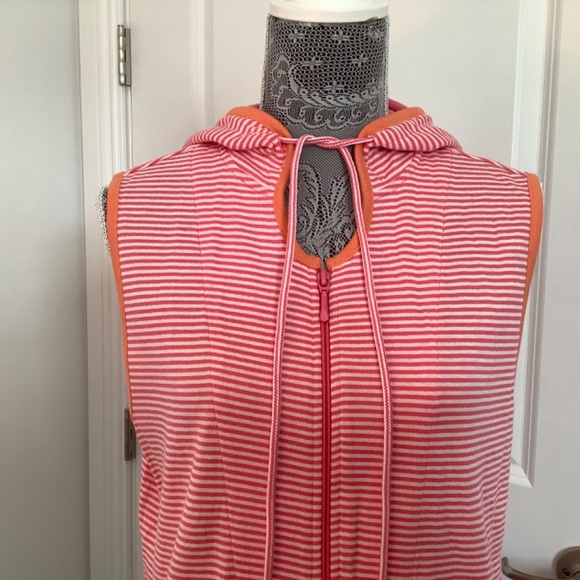 Pacer Two Tone Hooded Full Zip Up Vest Jacket Size: PL - Picture 4 of 11